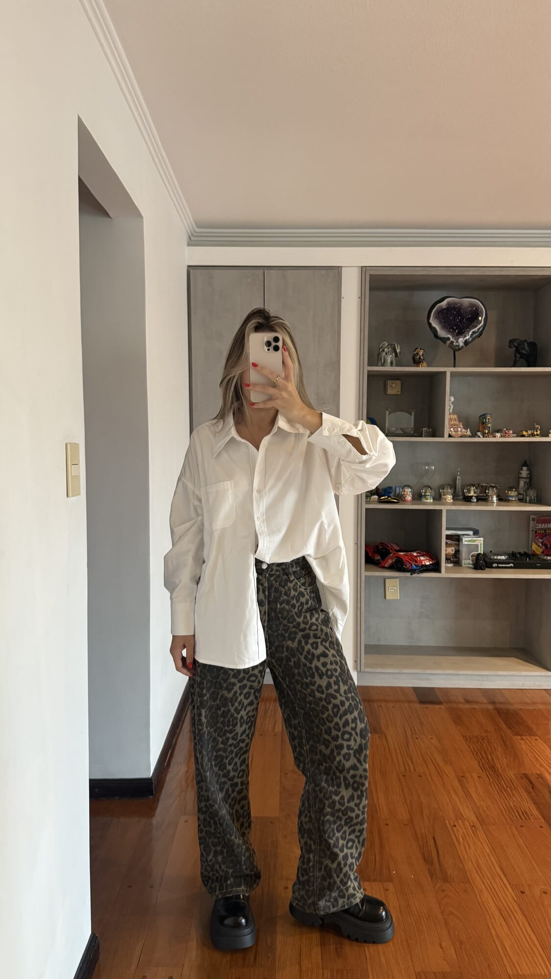 Jean animal print