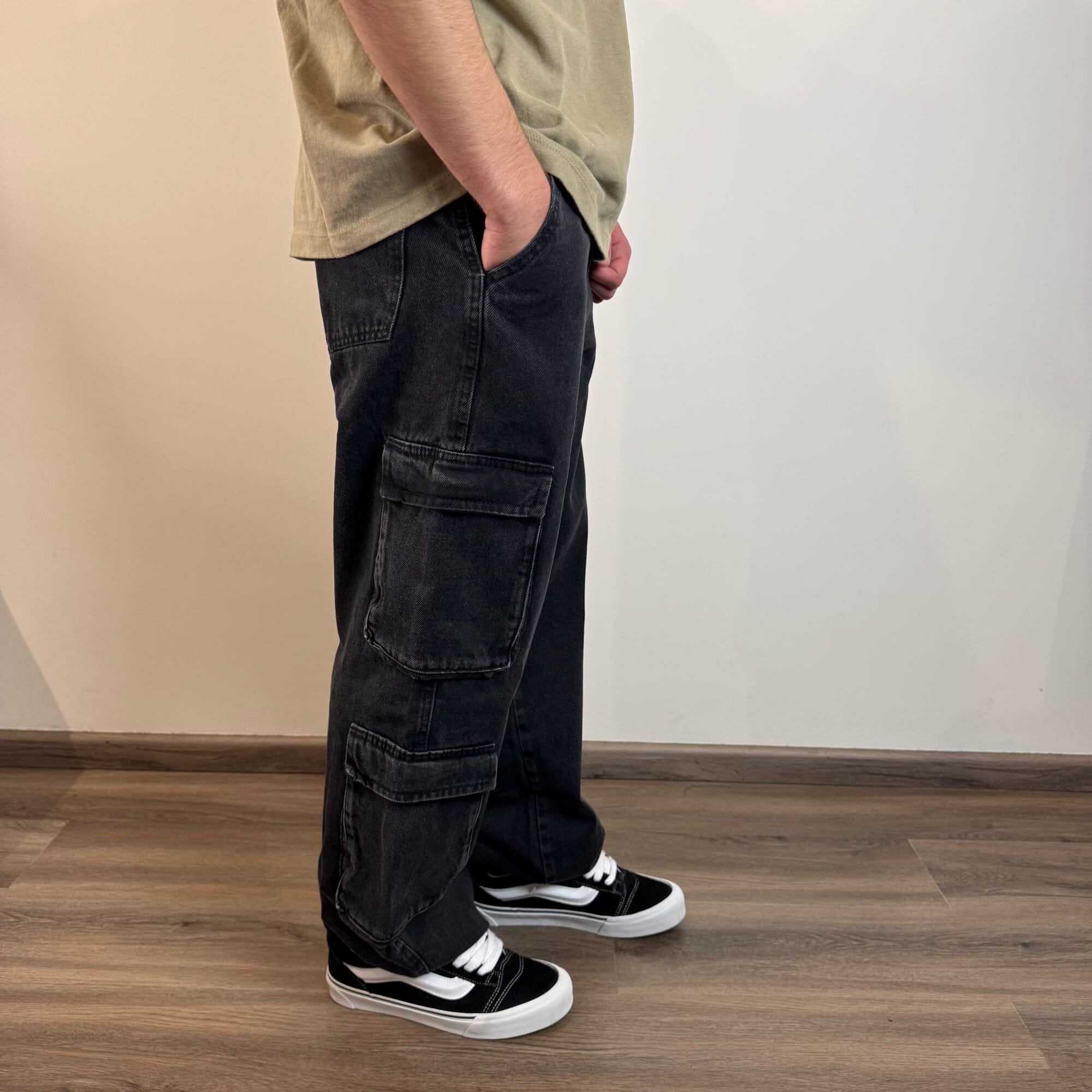 Jean cargo doble bolsillo