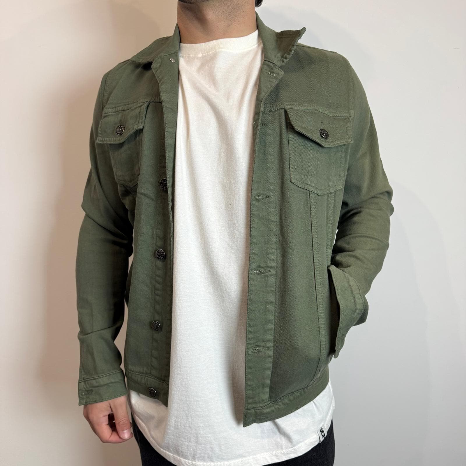 Chaqueta jean Militar