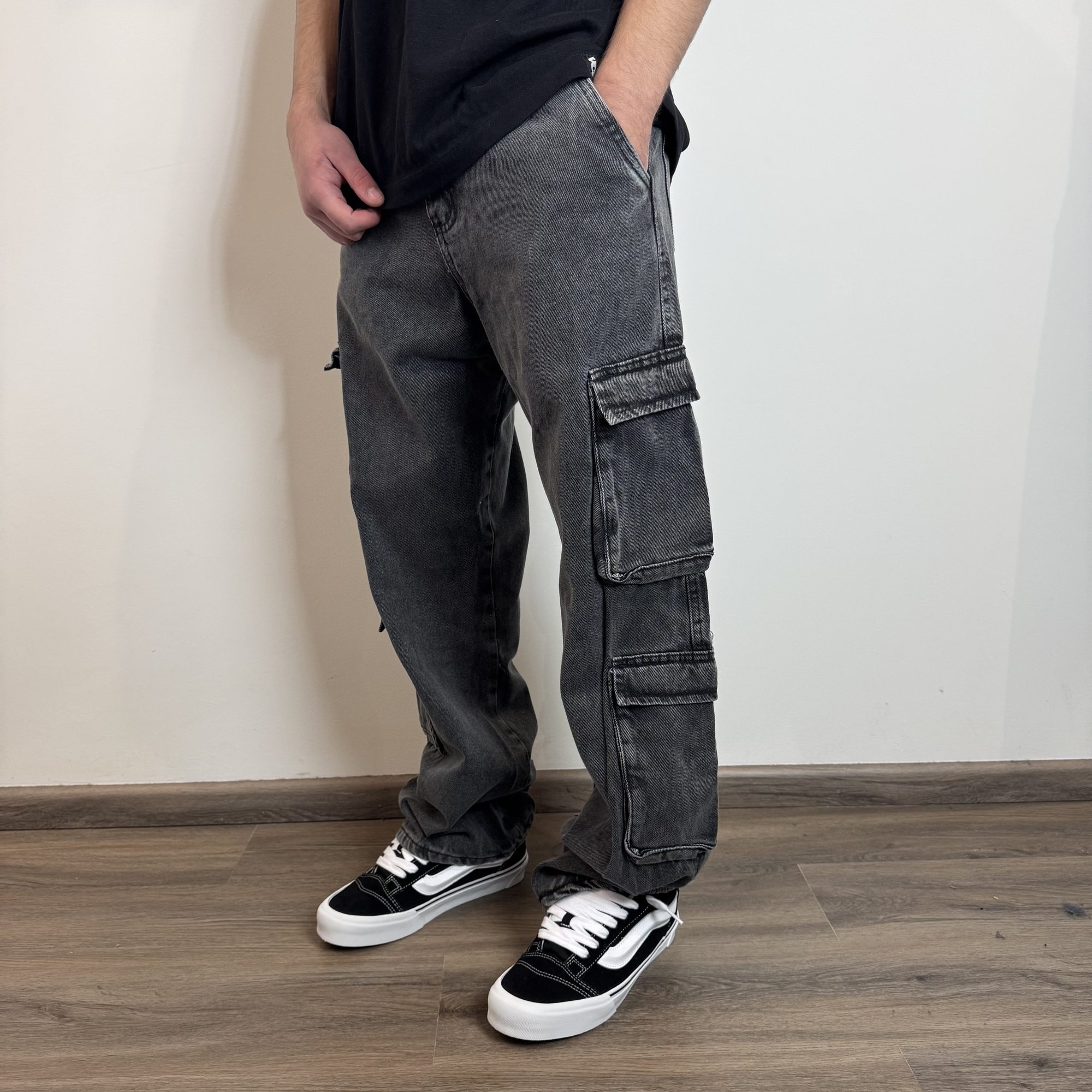 Jean cargo doble bolsillo