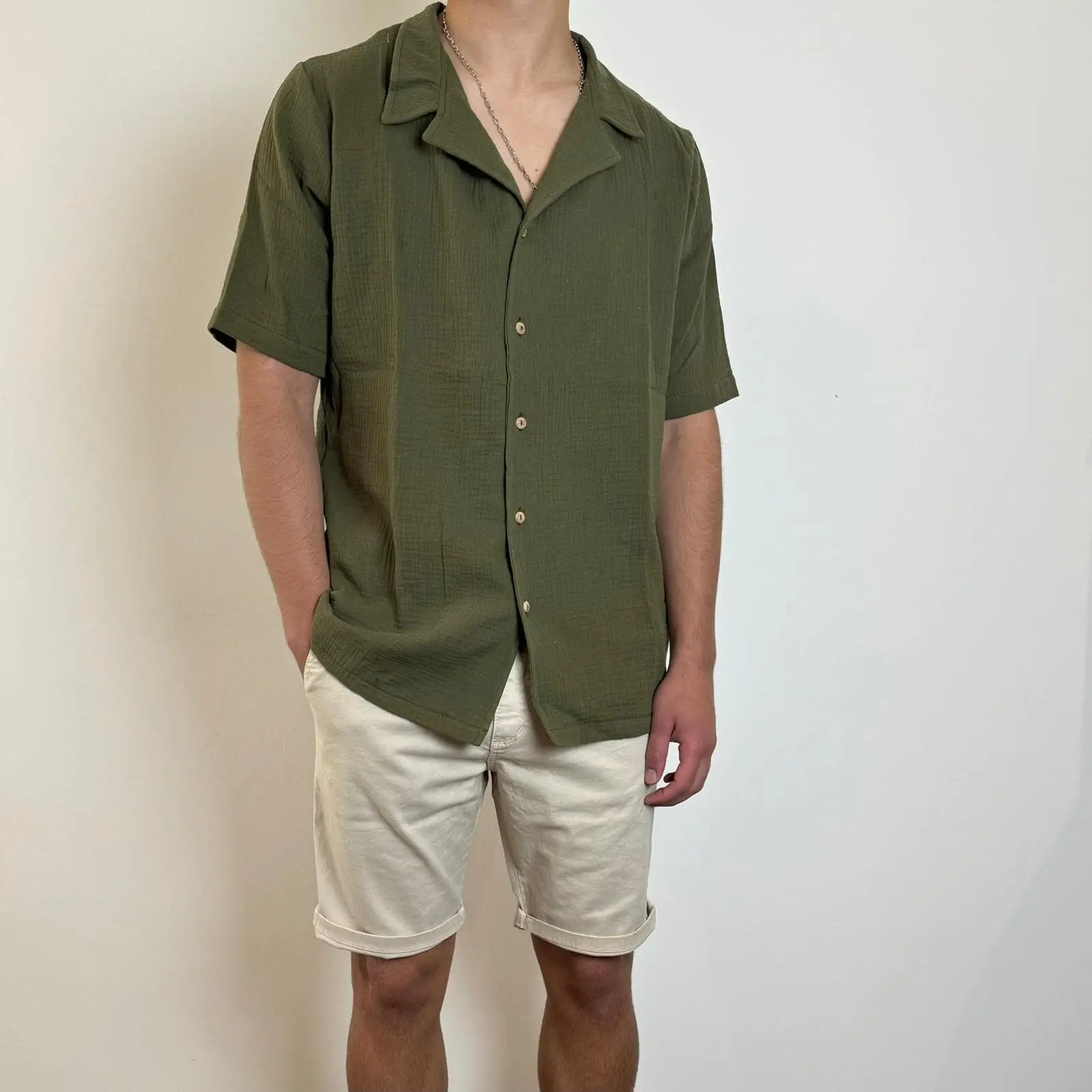 Camisa muselina m/corta