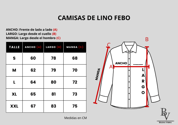 Guía de talles de