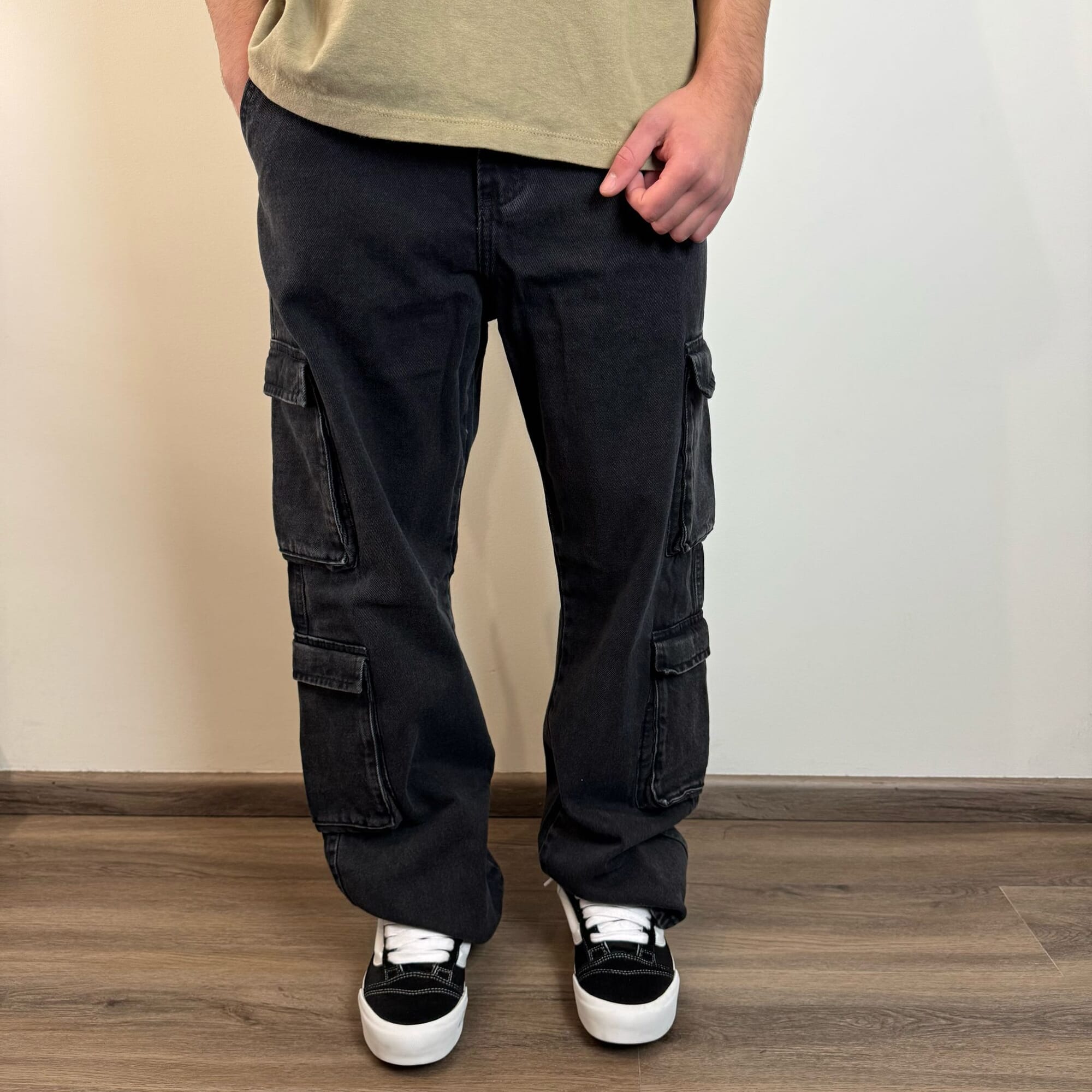 Jean cargo doble bolsillo