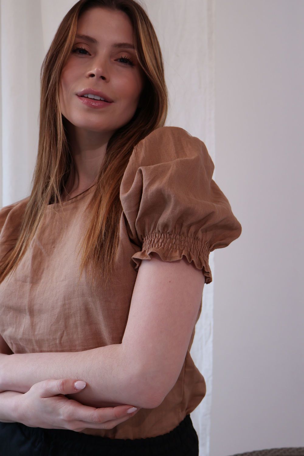 Blusa hortensia