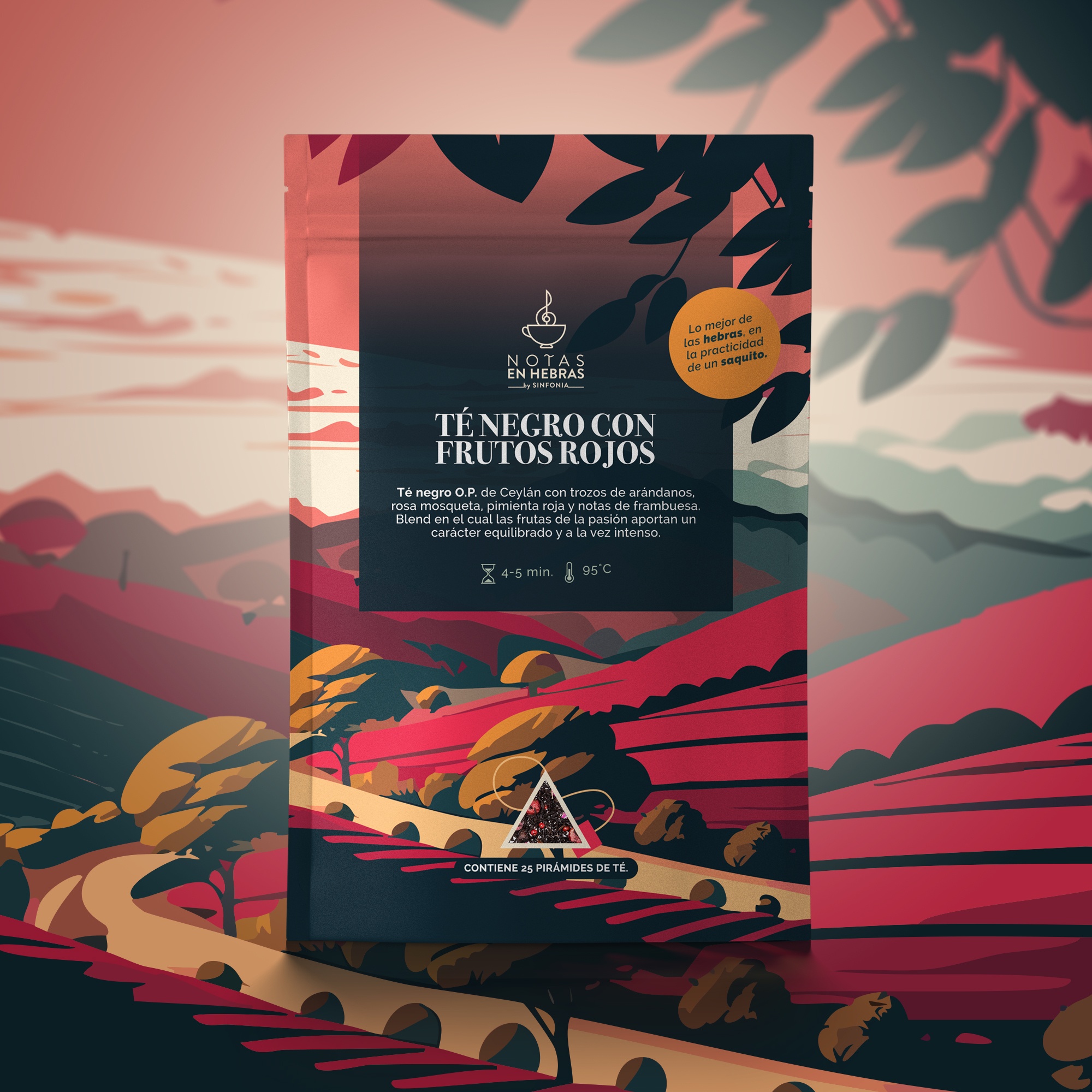 Té negro con frutos rojos