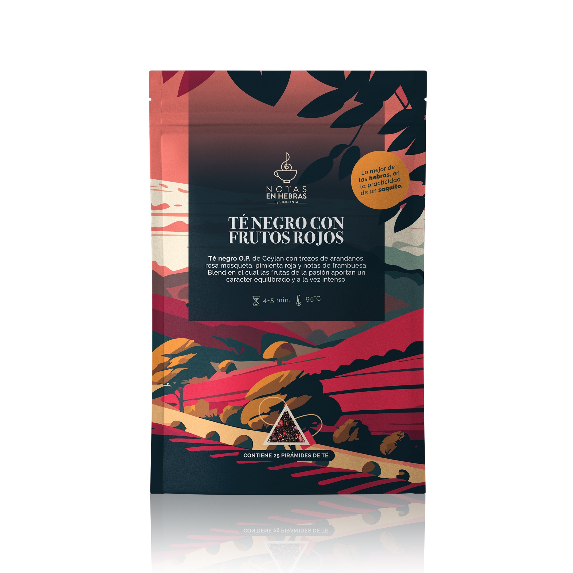 Té negro con frutos rojos