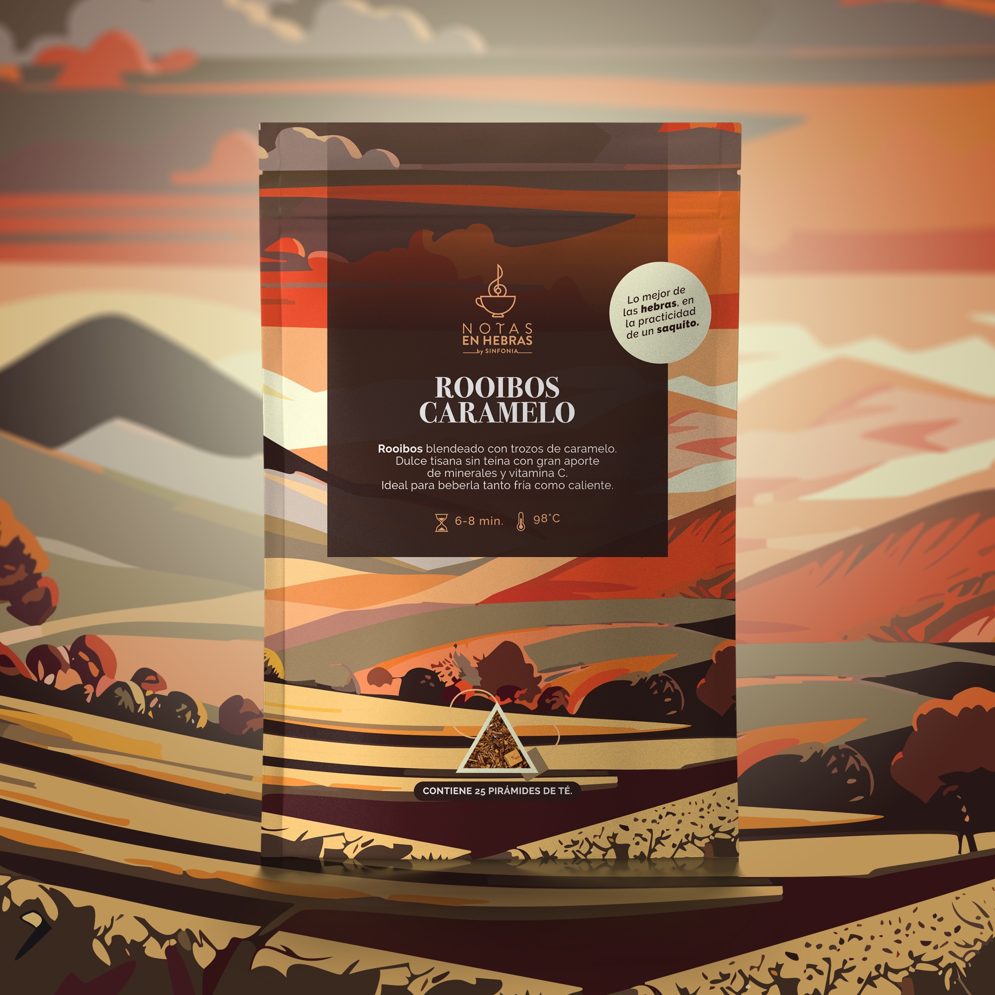 Rooibos con trozos de caramelo